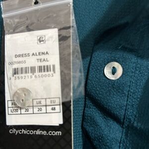 Beautifully teal faux wrap dress